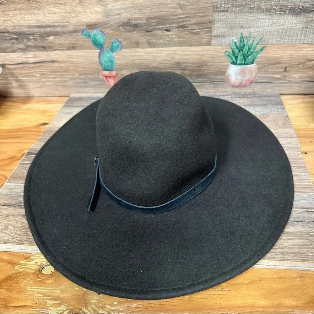 Goorin Bros floppy wool fedora hat women’s medium brown western